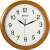 Secco 32cm wood effect frame wall clock with sweep second hand