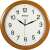 Secco 32cm wood effect frame wall clock with sweep second hand