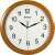 Secco 32cm wood effect frame wall clock with sweep second hand