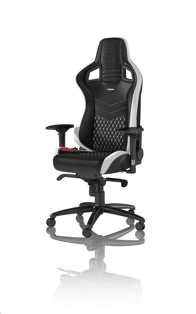 Noblechairs epic gaming szék valódi bőr fekete/fehér/piros (nbl-r...