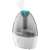 Sencor SHF 901WH ultrasonic humidifier, white with blue accents, angled view