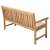 Back view of Fieldmann FDZN 9009 cream-colored cushion for bench