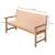 Fieldmann FDZN 9009 cream-colored cushion for bench with dimensions