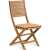 Fieldmann FDZN 4012 folding garden chair with cream cushion