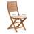 Fieldmann FDZN 4012 folding garden chair with cream cushion, dimensions