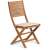 Fieldmann FDZN 4012 folding garden chair with cream cushion