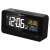 Sencor SDC 4800B black digital alarm clock with radio controlled time, temperature and date display