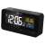 Sencor SDC 4800B black digital alarm clock with radio controlled time, temperature and date display