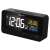 Sencor SDC 4800B black digital alarm clock with radio controlled time, temperature and date display