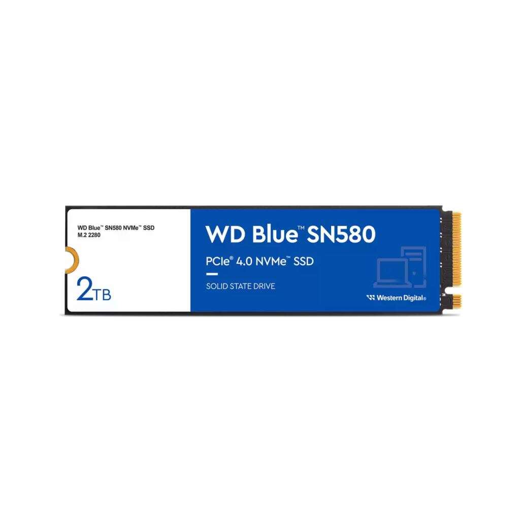 Western digital 2tb wd blue sn580 m.2 nvme ssd meghajtó (wds200t3b0e) (wds200t3b0e)