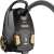 Sencor SVC 9300BK bagged vacuum cleaner, black and gold, back view