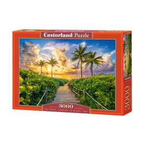 Castorland 3000 Teile Miami Sonnenaufgang Puzzle Box - Castorland Puzzle