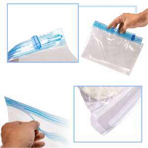 Vacuum storage bags, 9 pieces, 3 sizes, space saving, reusable, for clothes, blankets, towels - Vacuum bag