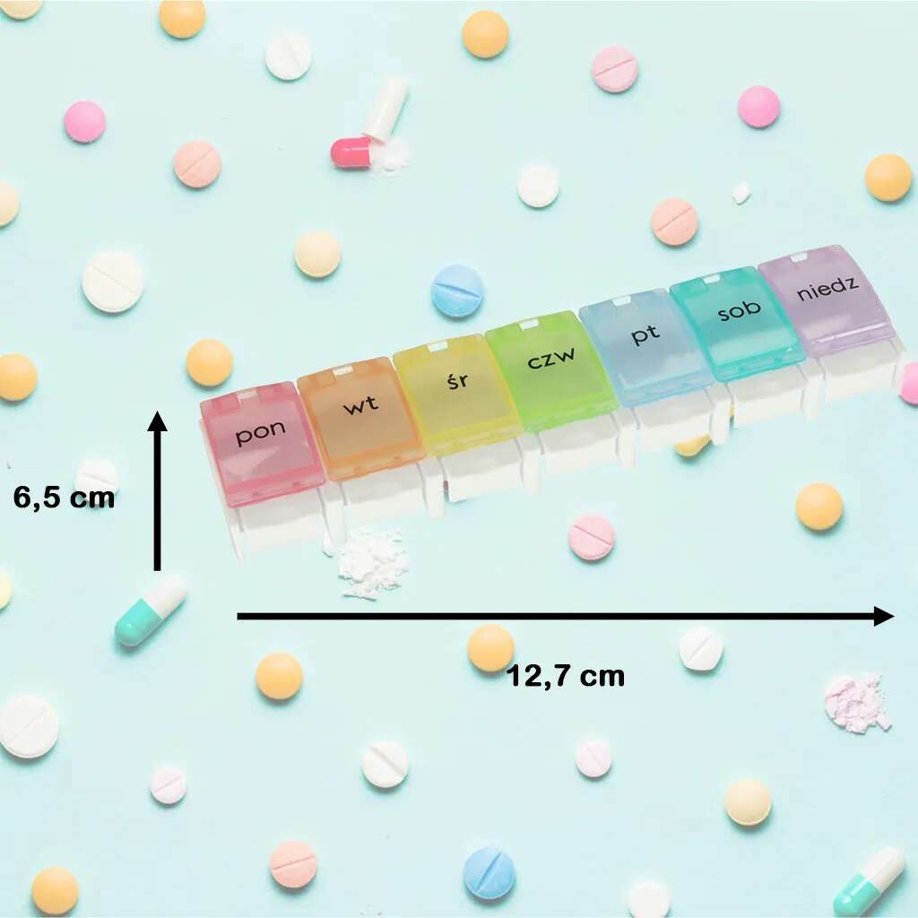 Ikonka heti színkódolt Gyógyszeradagoló