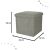 Ikonka Grey Folding Ottoman with Storage, dimensions