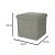 Ikonka Grey Folding Ottoman with Storage, dimensions 38x38x38cm