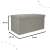 Ikonka Grey XXL Folding Ottoman with Storage, dimensions