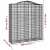2 db íves horganyzott vas gabion kosár 200x50x220/240 cm 64769743