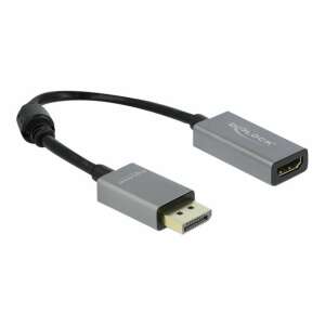 Delock DisplayPort 1.4 to HDMI adapter, 4K 60Hz HDR, active converter, 22cm cable - DisplayPort Adapter