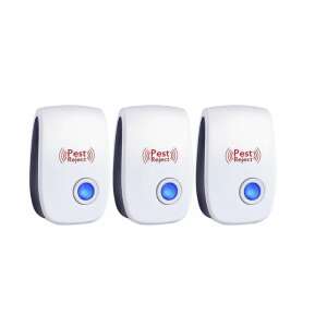 Kit de control al dăunătorilor cu ultrasunete OEM Gaea 801A 22/65KHz ABS non-toxic alb inteligent 3 buc