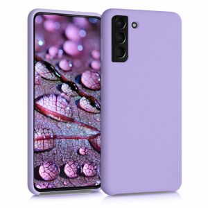 kwmobile lavender silicone case for Samsung Galaxy S21 Plus, shockproof cover - Phone Case