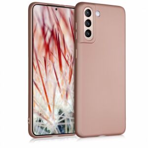 kwmobile Samsung Galaxy S21 Plus Rose Gold Silicone Case - Phone Case