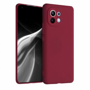 Xiaomi Mi 11 Red Silicone Case by kwmobile - Enhanced Camera Protection - Phone Case
