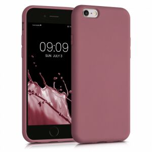 kwmobile iPhone 6/6s Pink Silicone Case on Phone - Nonbrand Phone Case
