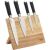 Lamart LT2026 Knife Set with Wooden Block, 4-Piece Kitchen Knife Set