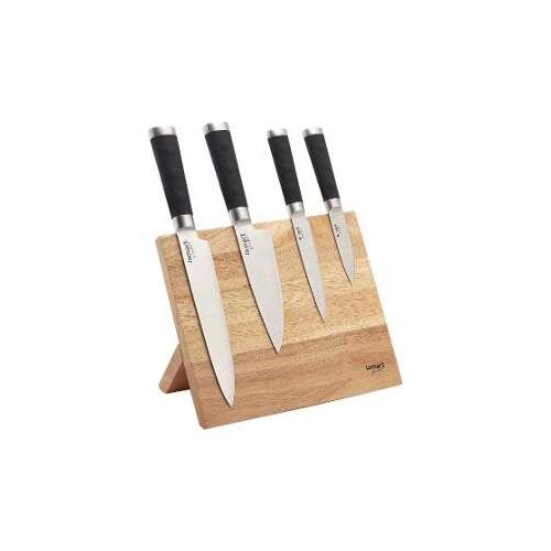 Lamart LT2026 knife set with magnetic wooden stand