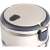 Lamart LT6024 beige stainless steel food container with handle, close-up of lid