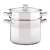Lamart stainless steel pasta pot with glass lid and steamer insert