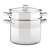 Lamart stainless steel pasta pot with glass lid and steamer insert