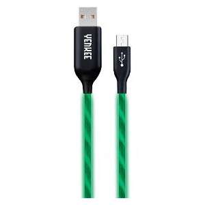 Yenkee YCU 231 Grünes Daten- und Lade-LED-Kabel MicroUSB 64843974 Ladegeräte, Ladekabel und andere Kabel