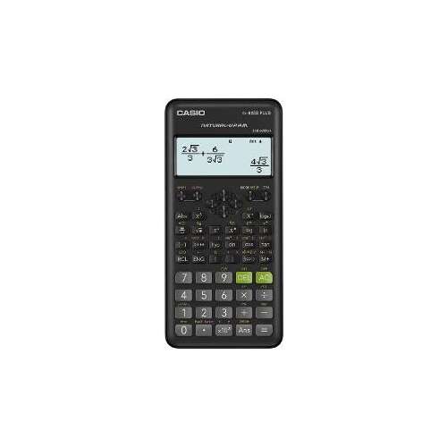 Casio FX-82ES PLUS 2E tudományos számológép, fekete, elülső nézet