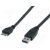 Assmann USB A to Micro USB B cable close-up