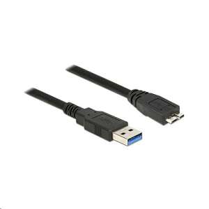 Delock 85071 USB 3.0 Type-A to USB 3.0 Micro-B cable, 0.5m, black - USB Cable