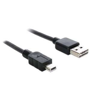 Delock 83362 USB 2.0 -A apa > USB 2.0 mini apa kábel 1 m (83362) 64852364 
