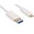 Sandberg USB-C 3.1 - USB-A 3.0 kábel, 1 méter, fehér, közeli