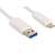 Sandberg USB-C 3.1 - USB-A 3.0 kábel, 1 méter, fehér, közeli