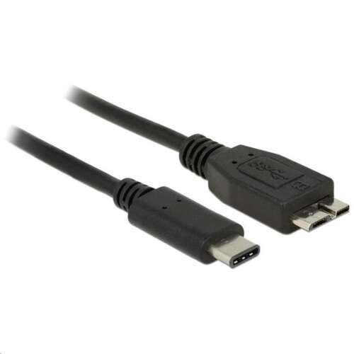 Cablu USB Delock 83676 SuperSpeed, USB Type-C la USB Micro-B, 0,5m, negru