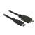 Kabel USB Delock 83676 SuperSpeed, USB Type-C do USB Micro-B, 0,5m, czarny