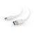 White Gembird USB-A to USB-C Cable for Data Transfer and Charging