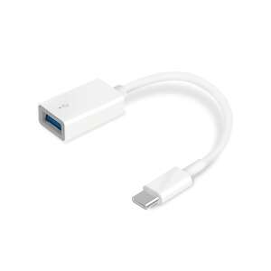 TP-Link USB-C to USB-A 3.0 adapter, UC400, fehér, ferde nézet - TP-Link