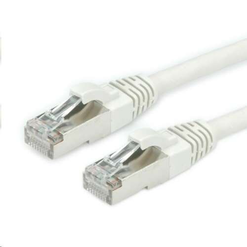 Roline STP/FTP CAT7 patch kábel, 5 méter, szürke, fém csatlakozókkal - Számítógép és kiegészítő