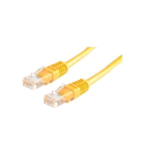 Roline UTP CAT5e patch kábel 1m sárga (CAT5e patch k&#225;bel 1m s&#225;rga)