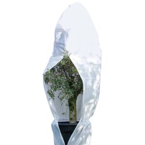 Зимно покривало Nature от полар за защита на растенията с цип, предпазва саксийно растение от студ - Градински инструмент