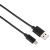 Hama 20070 Micro USB cable, 1m, black, angled view