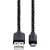 Hama 20074 Micro USB cable, 1m, black fabric data cable