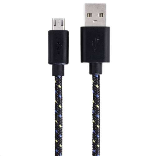 Hama 20074 Micro USB braided data cable, 1 meter, black